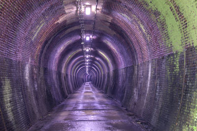 Illuminated tunnel