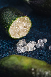 Close-up of fruits on table