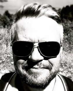 Portrait of man wearing sunglasses