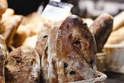 Close-up of meat for sale in market