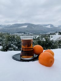 Close-up of drink on table