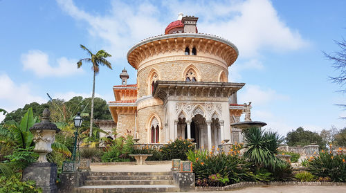 Palace of monserrate on a sunny day. portugal