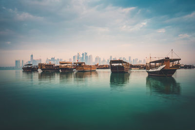 Dhow in doha corniche, qatar