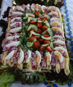 Close-up of vegetables in plate