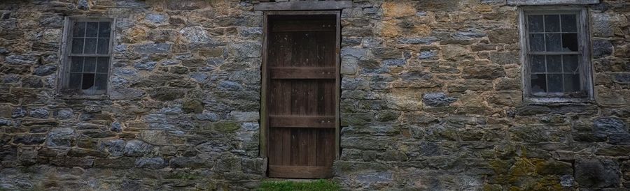 Window of abandoned building