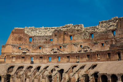 Interior of the famous colosseum in rome