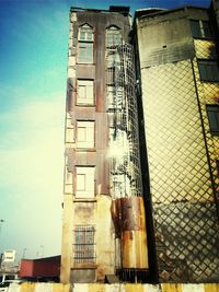 Low angle view of building against sky