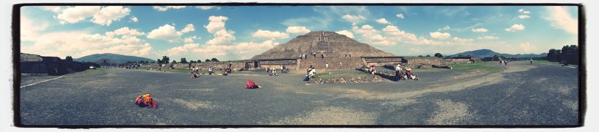 Tourists in fort