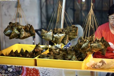 Close-up of food for sale at market stall