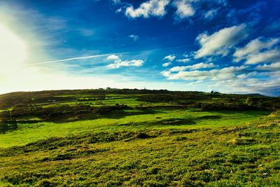 Scenic view of landscape against sky