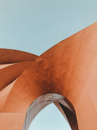 Low angle view of bridge against sky