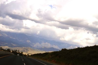 Country road passing through landscape