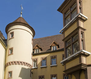 Low angle view of building against sky