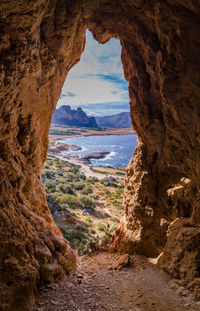 Rock formations at seaside