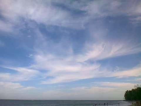 sea, sky, water, tranquil scene, tranquility, scenics, beauty in nature, horizon over water, cloud - sky, nature, cloudy, cloud, waterfront, idyllic, beach, outdoors, non-urban scene, no people, calm, remote