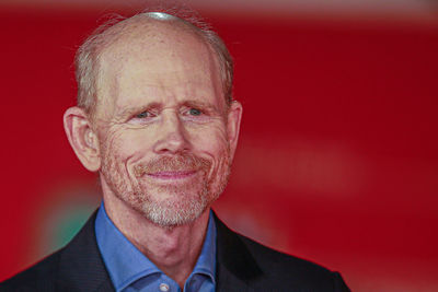 Ron howard performs red carpet in rome