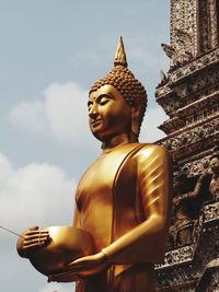 Low angle view of statue