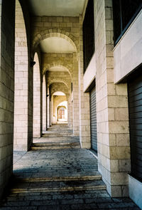 View of corridor of building