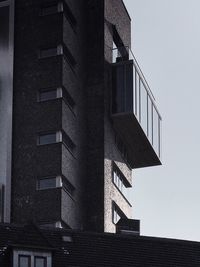 Low angle view of building against clear sky