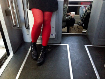 Low section of woman