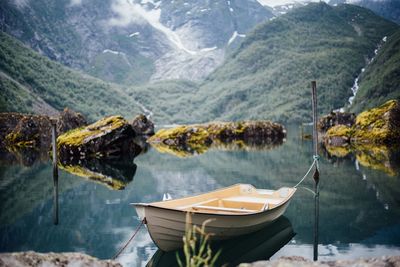 Scenic view of calm lake