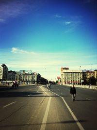 View of city street