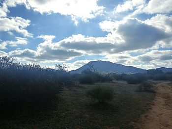 Scenic view of landscape against sky