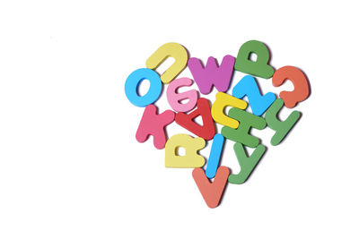 Close-up of text on white background
