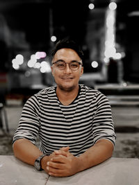 Portrait of smiling young man