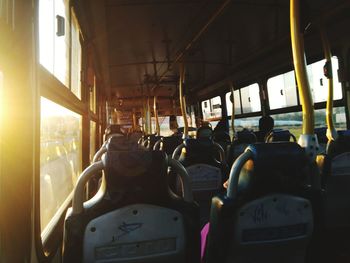 Train sitting in bus