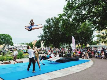 People jumping