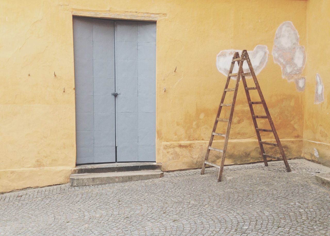 VIEW OF DOOR WITH BUILT STRUCTURE