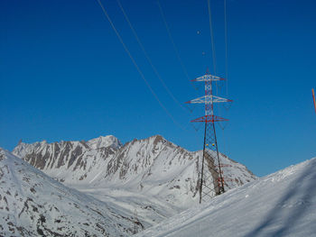 Pylon for transporting electricity via cable