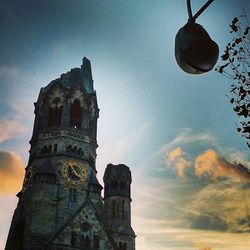 Low angle view of church against sky