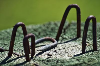 Close-up of rusty metal