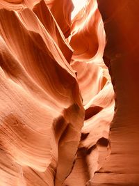 Low angle view of rock formation