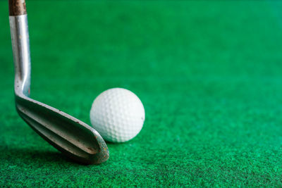 Close-up of golf