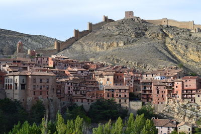 Albarracín, teruel, spain. a beautiful middle age town with well preserved old buildings.