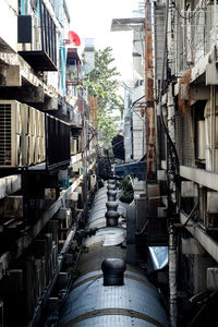 Row of buildings in city