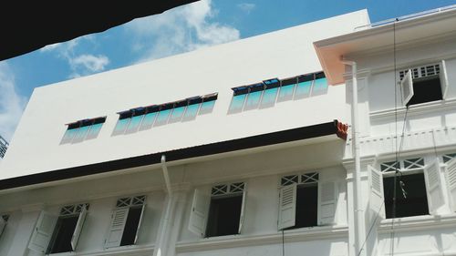 Low angle view of building against sky