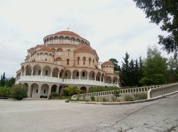 Low angle view of historical building against sky