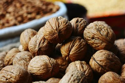 Close-up of walnuts