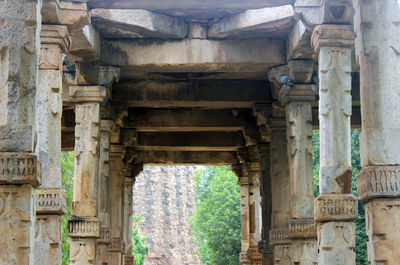 Low angle view of historical building