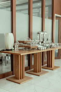 Table and chairs at home