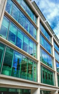 Low angle view of modern building