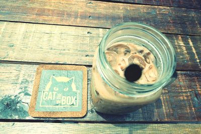 Close-up of wooden door