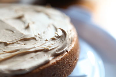 Close-up of cake in plate