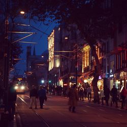 City street at night