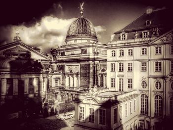 Facade of church against sky