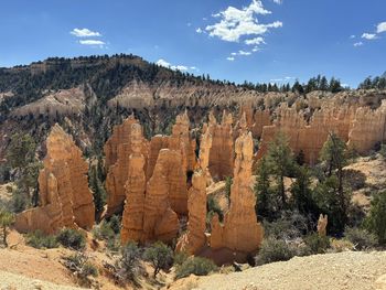 Panoramic view of rock formations